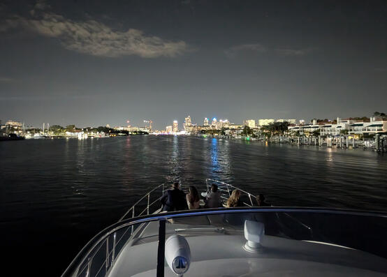 We love cruising at night! We love cruising at night!